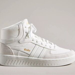 Gola Slam Trident Womens Hightop White Casual Sneakers - 6 US